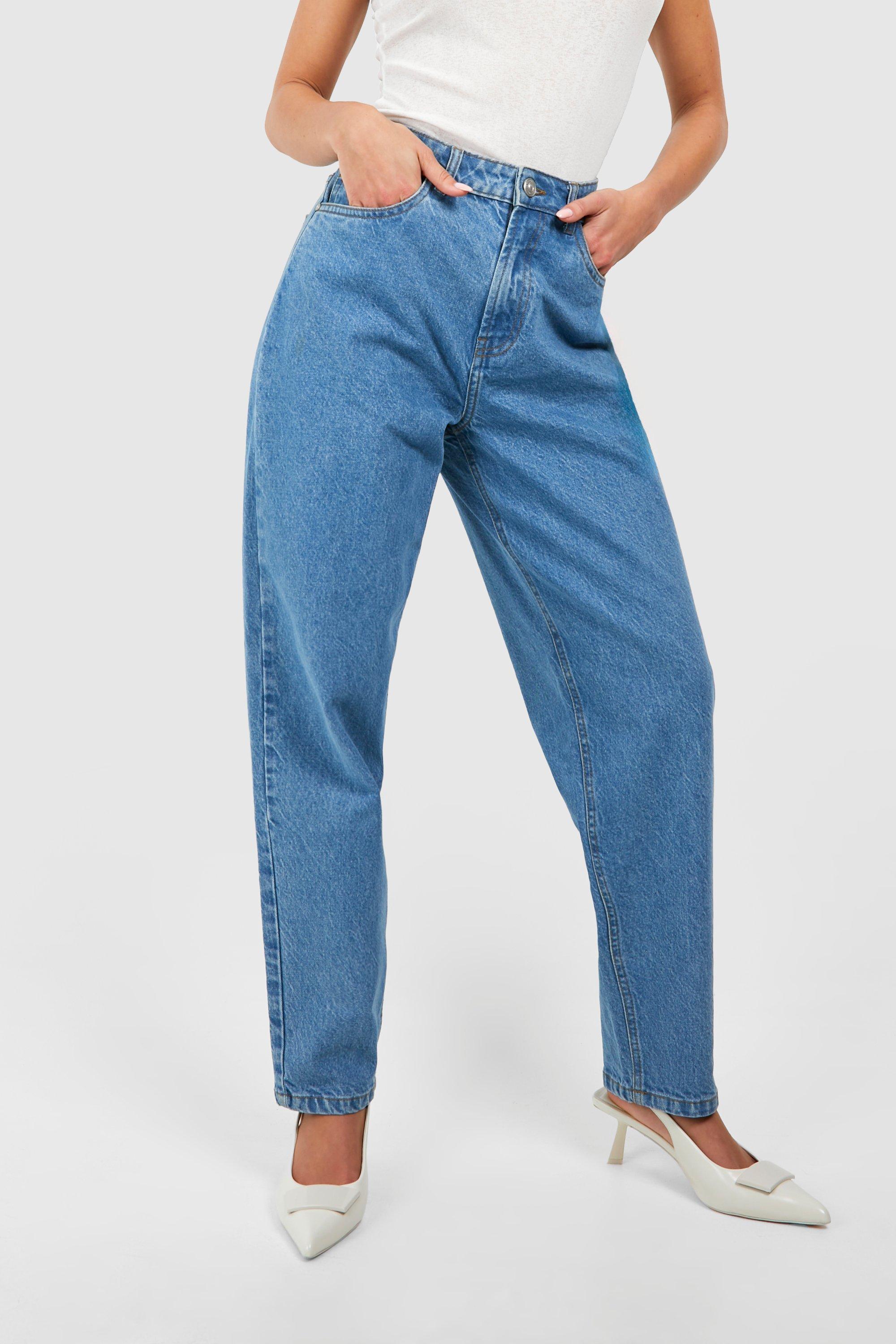 Bright blue sales mom jeans